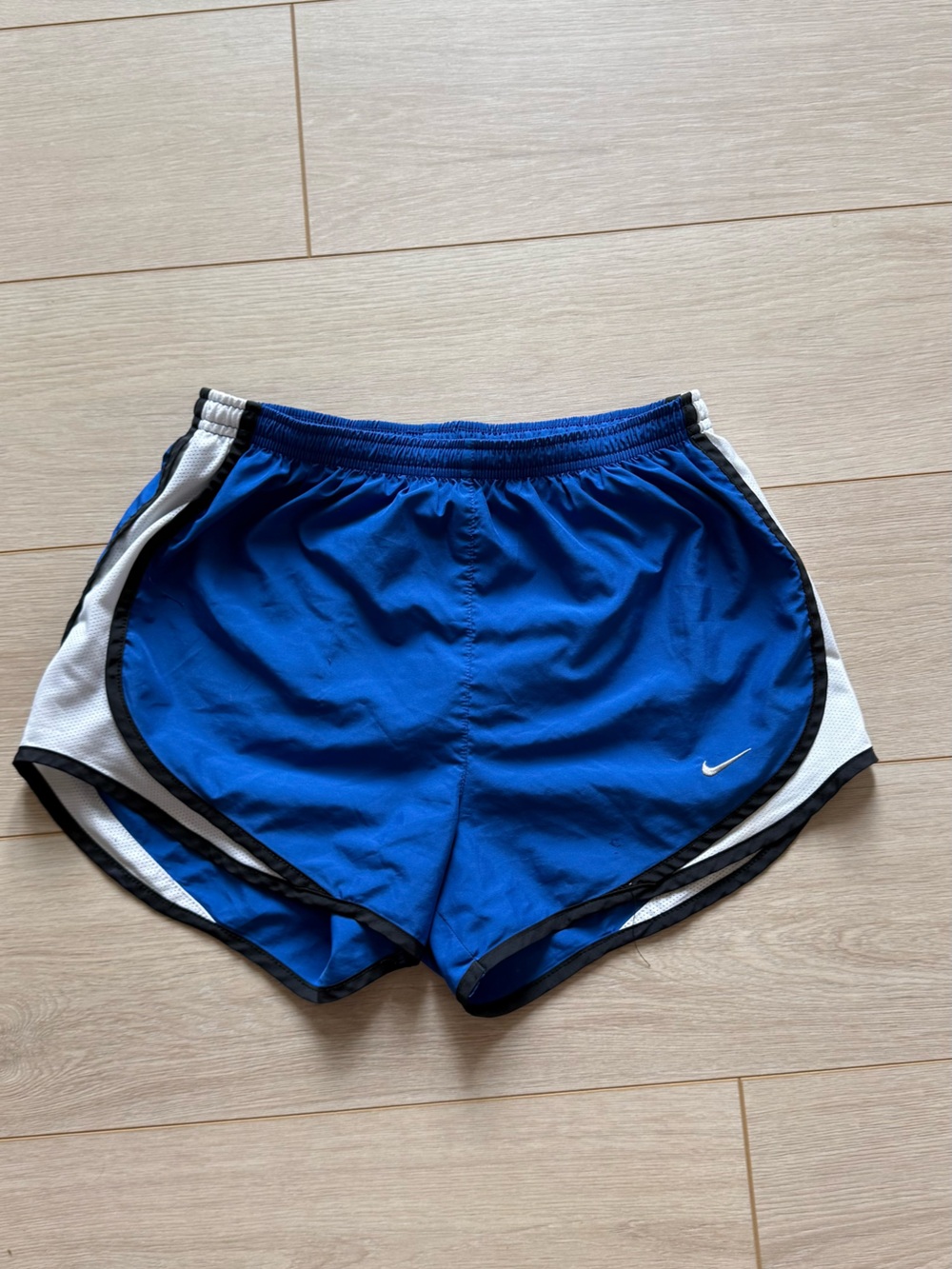 Nike Royal Blue Running Shorts with White and Black Trim